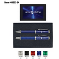 Carbon Fiber Ballpoint Pen and Rollerball Pen Gift Set